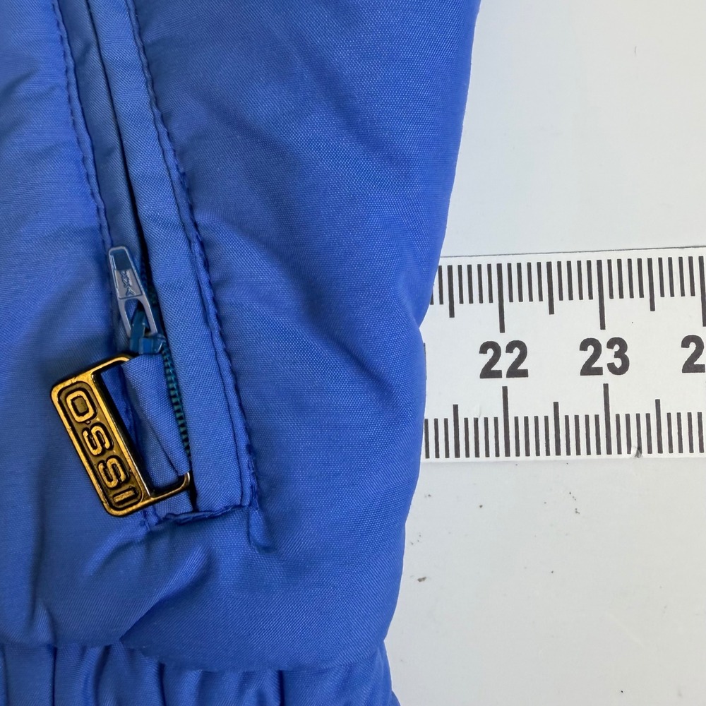 Vintage Ossi Skiwear Women's L Jacket‎  Royal Blue Thinsulate Puffer Retro - Picture 7 of 11